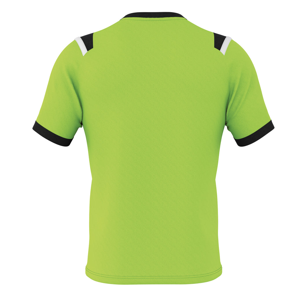 Errea Lucas Short Sleeve Shirt (Green Fluo/Black/White)