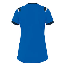 Load image into Gallery viewer, Errea Women&#39;s Lenny Short Sleeve Shirt (Blue/Navy/White)