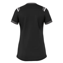 Load image into Gallery viewer, Errea Women&#39;s Lenny Short Sleeve Shirt (Black/Anthracite/White)