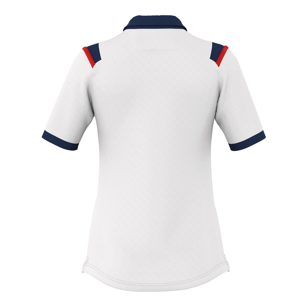 Errea Women's Leonor Polo Shirt (White/Navy/Red)