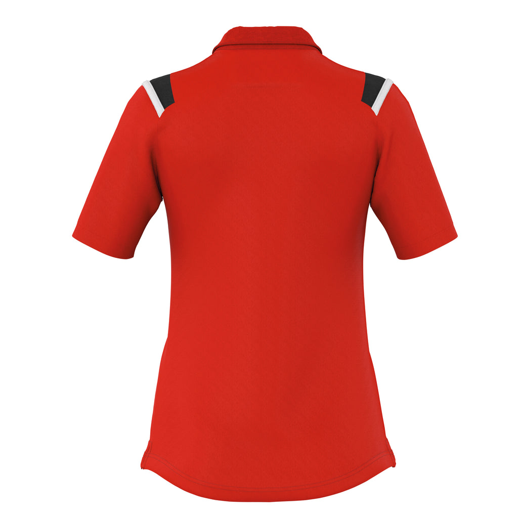 Errea Women's Leonor Polo Shirt (Red/Black/White)
