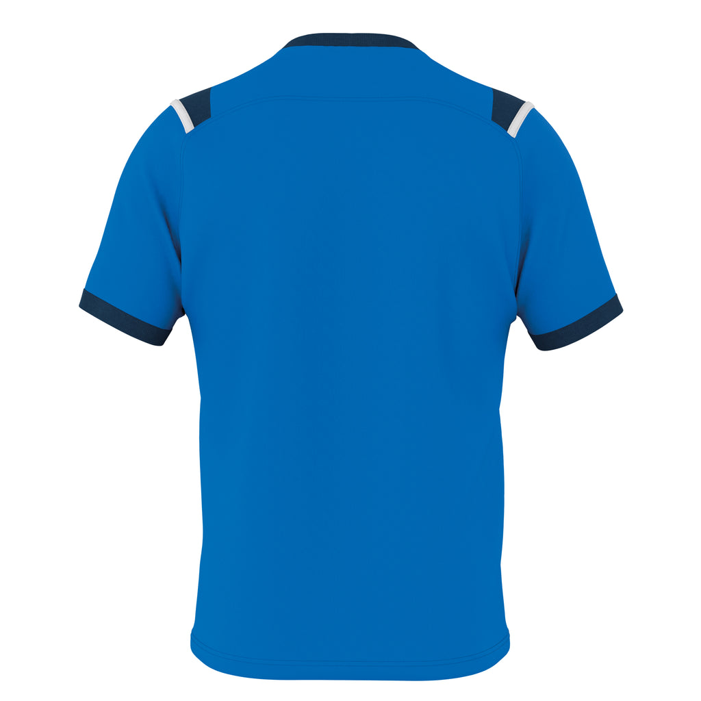 Errea Lex Short Sleeve Shirt (Blue/Navy/White)