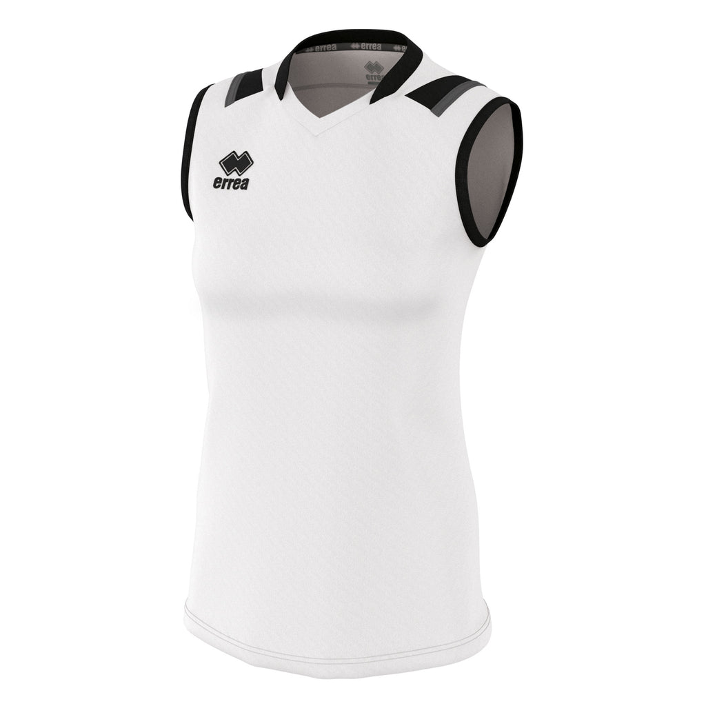 Errea Women's Lisa Vest Top (White/Black/Anthracite)