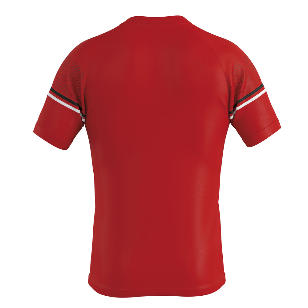 Errea Diamantis Short Sleeve Shirt (Red/Black/White)