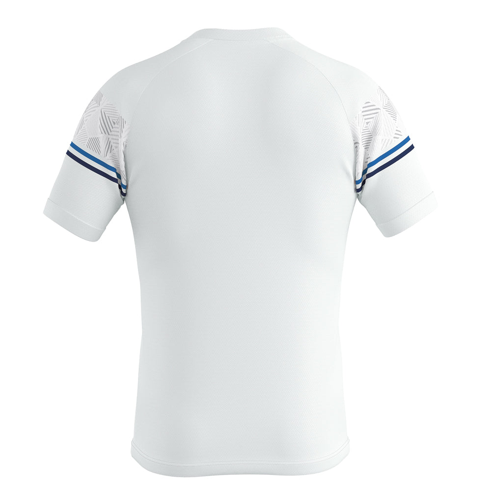 Errea Diamantis Short Sleeve Shirt (White/Blue/Navy)