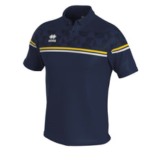 Load image into Gallery viewer, Errea Dominic Polo Shirt (Navy/Yellow/White)