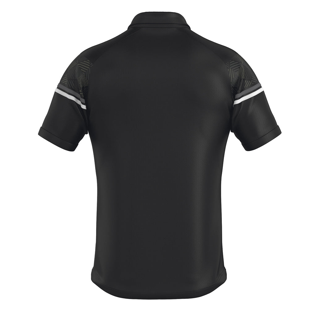 Errea Dominic Polo Shirt (Black/Anthracite/White)