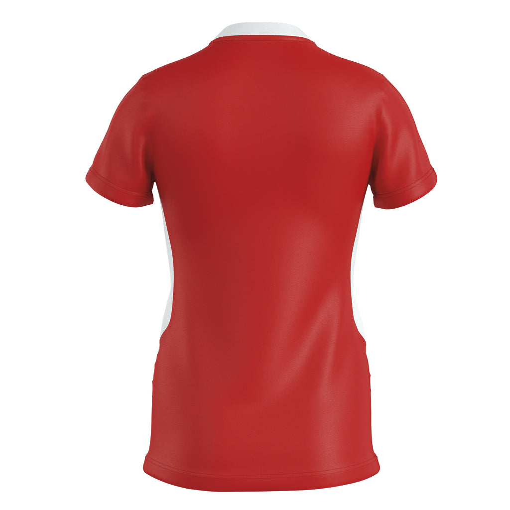Errea Women's Brigit Short Sleeve Shirt (Red/White)