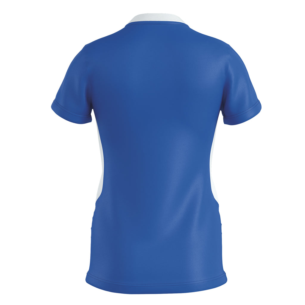 Errea Women's Brigit Short Sleeve Shirt (Blue/White)