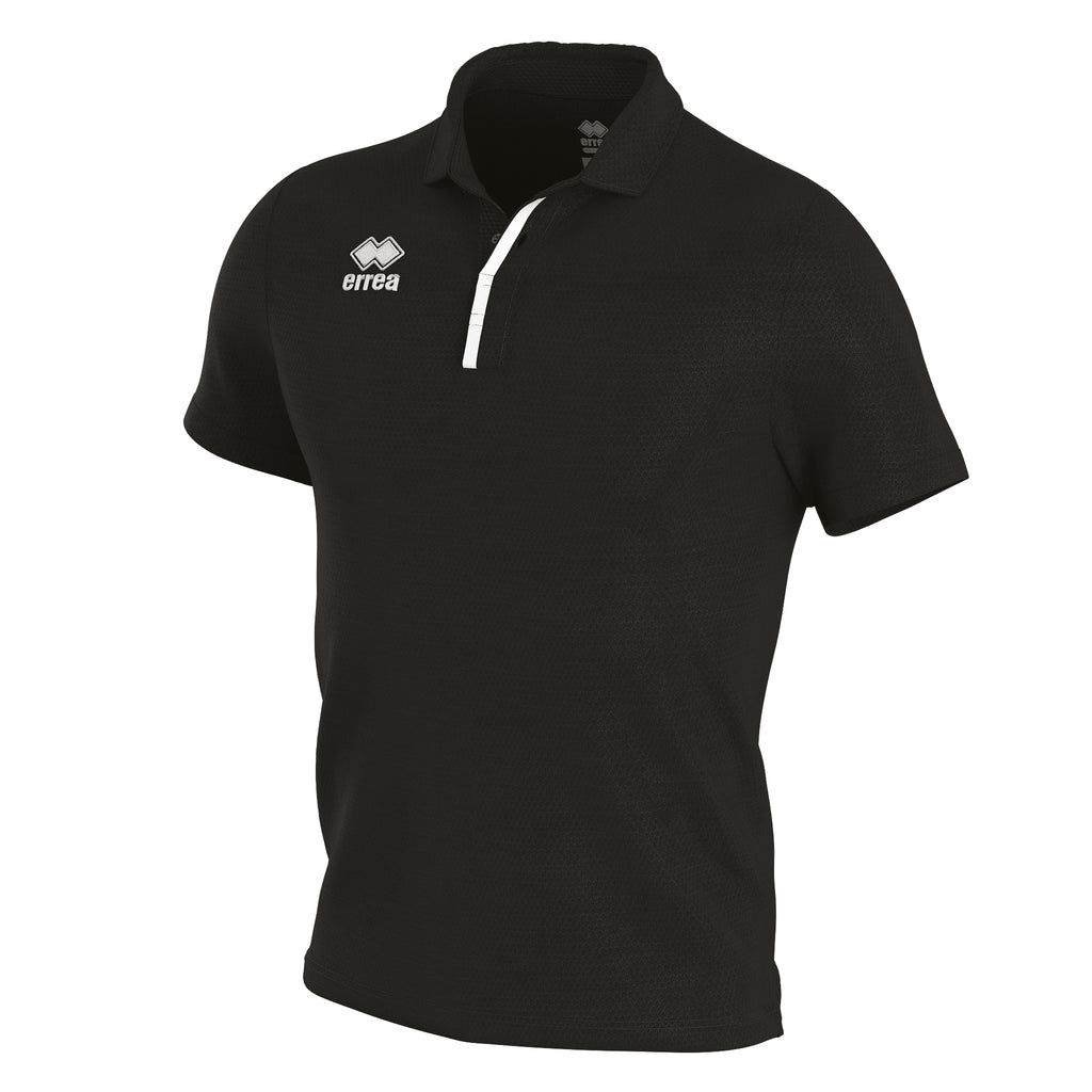 Errea Praga 3.0 Short Sleeve Shirt (Black/White)