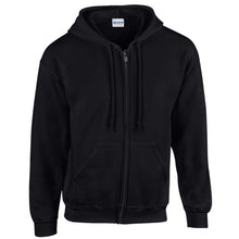 Load image into Gallery viewer, Heavy Blend™ Adult Full Zip Hooded Sweatshirt (Black)