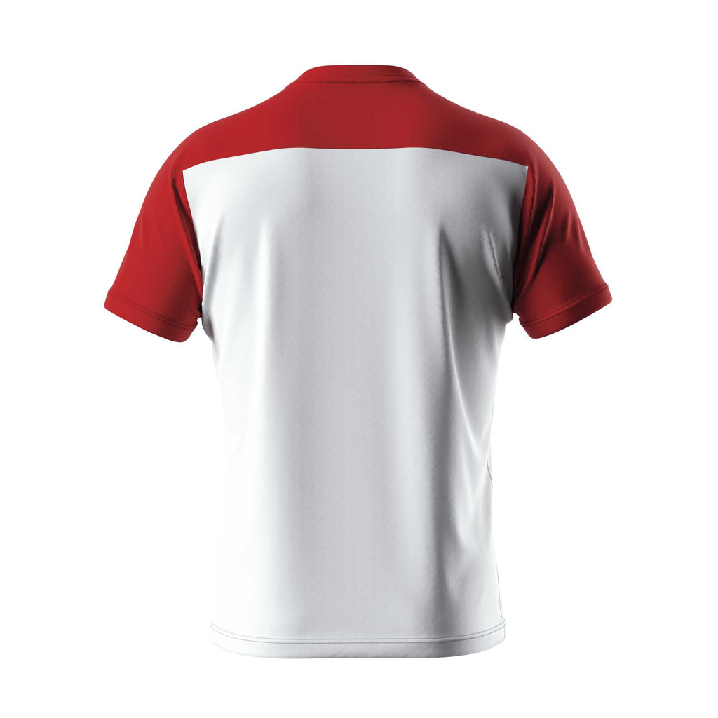 Errea Brandon Short Sleeve Shirt (White/Red)