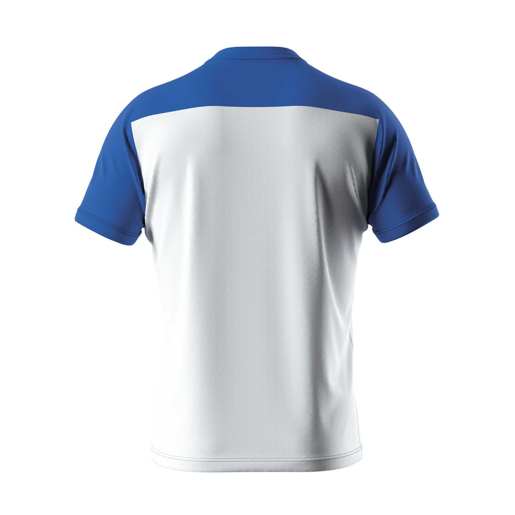 Errea Brandon Short Sleeve Shirt (White/Blue)
