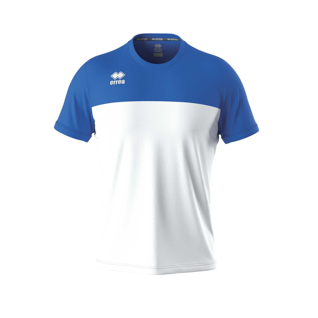 Errea Brandon Short Sleeve Shirt (White/Blue)