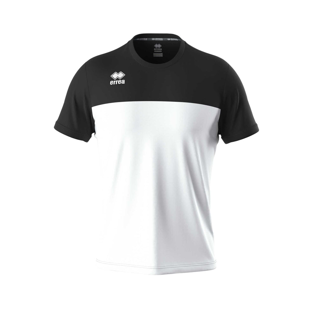 Errea Brandon Short Sleeve Shirt (White/Black)
