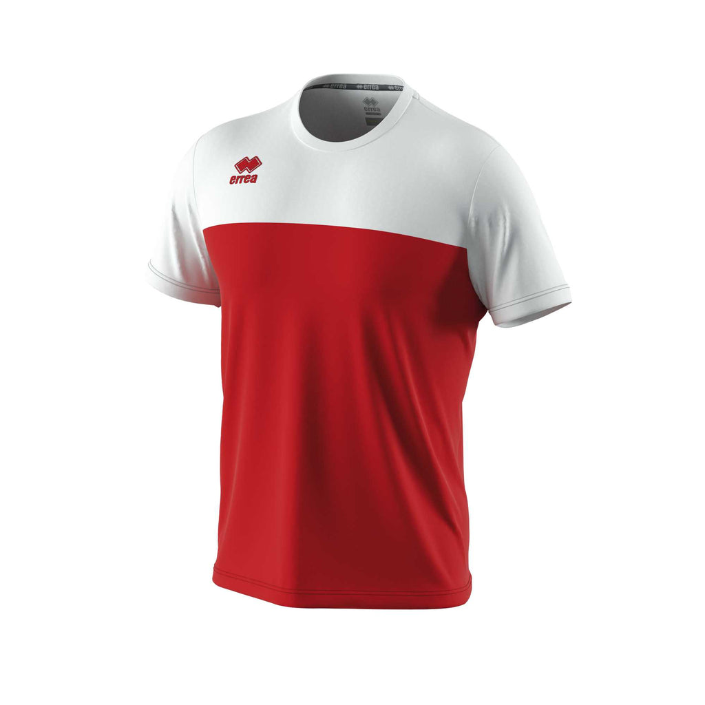 Errea Brandon Short Sleeve Shirt (Red/White)