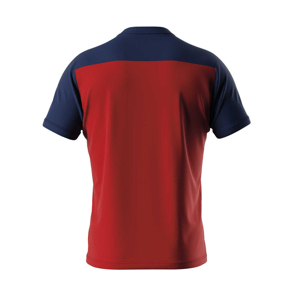 Errea Brandon Short Sleeve Shirt (Red/Navy)