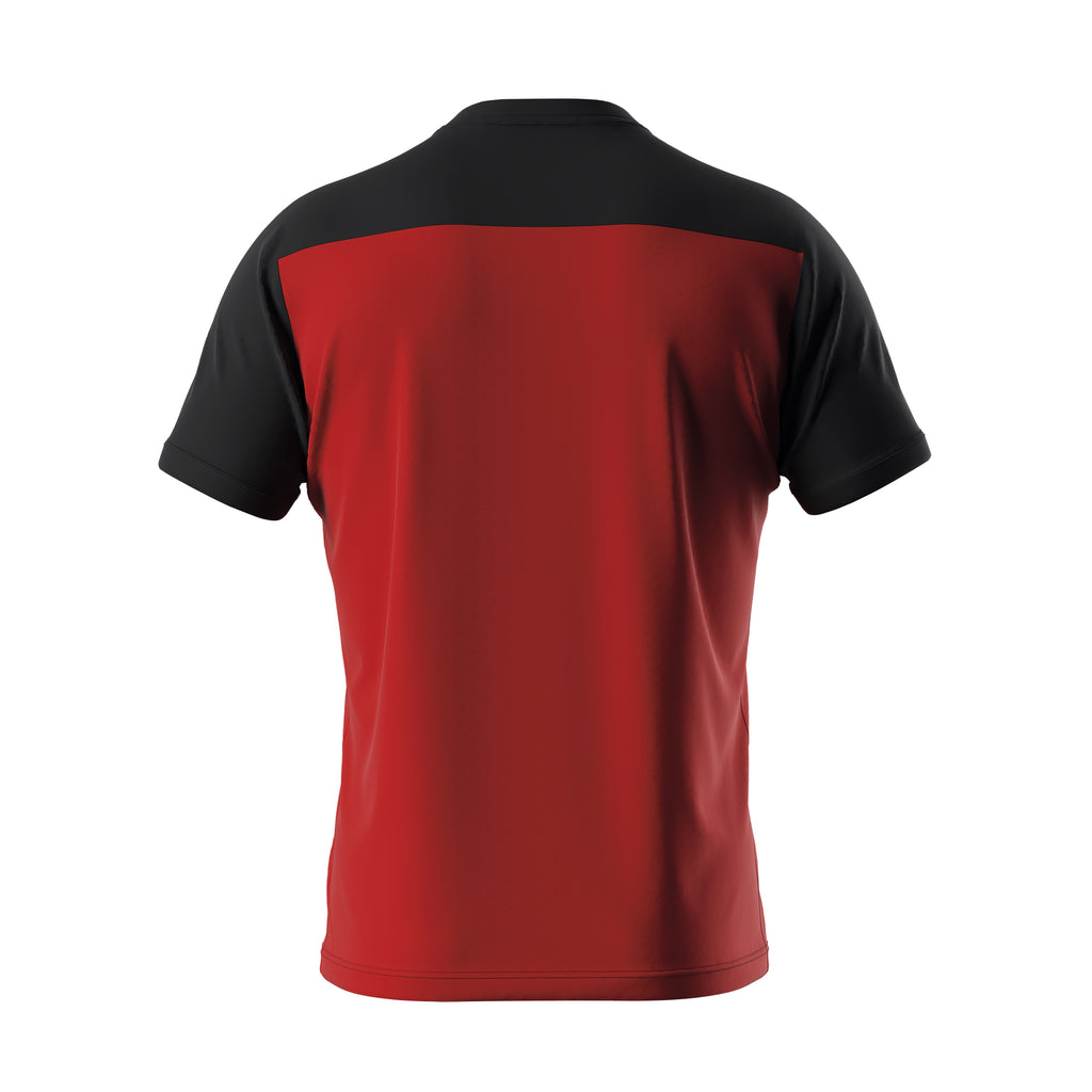 Errea Brandon Short Sleeve Shirt (Red/Black)
