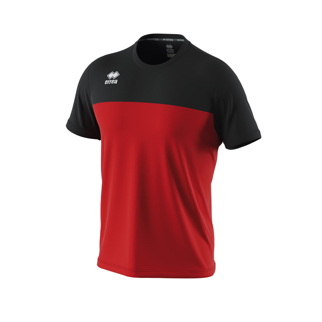 Errea Brandon Short Sleeve Shirt (Red/Black)
