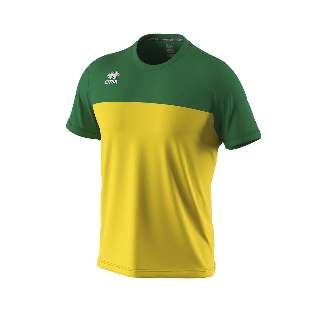 Errea Brandon Short Sleeve Shirt (Yellow/Green)