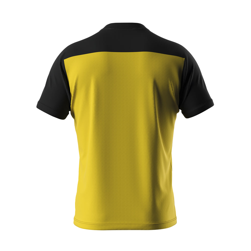 Errea Brandon Short Sleeve Shirt (Yellow/Black)