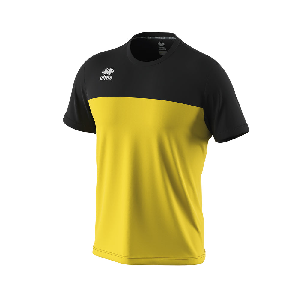 Errea Brandon Short Sleeve Shirt (Yellow/Black)