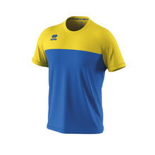 Load image into Gallery viewer, Errea Brandon Short Sleeve Shirt (Blue/Yellow)