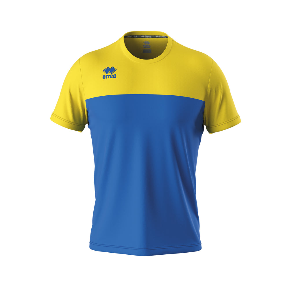 Errea Brandon Short Sleeve Shirt (Blue/Yellow)