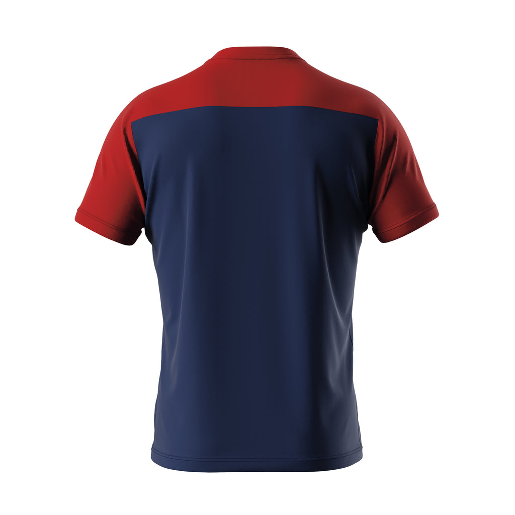 Errea Brandon Short Sleeve Shirt (Navy/Red)