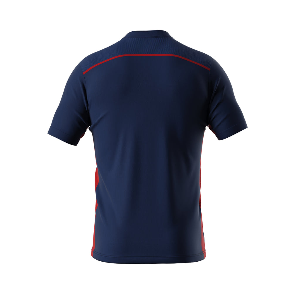 Errea Hector Short Sleeve Shirt (Navy/Red)