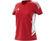 Load image into Gallery viewer, Adidas Condivo 22 Womens SS Jersey (Red)