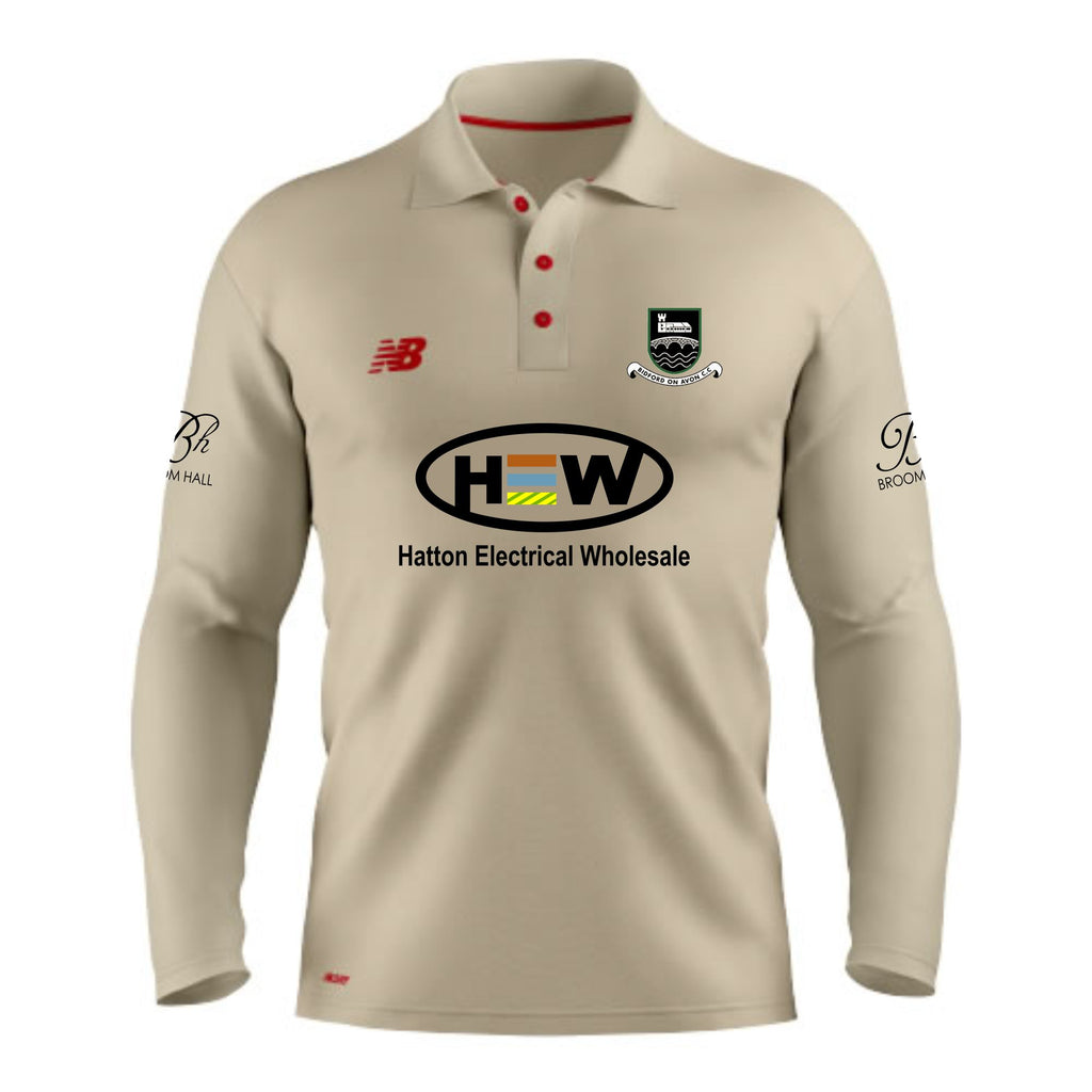 Bidford on Avon CC New Balance LS Cricket Shirt (Angora)