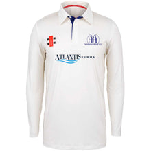 Load image into Gallery viewer, Chiddingstone CC Pro Performance Adult LS Shirt (Ivory/Navy)