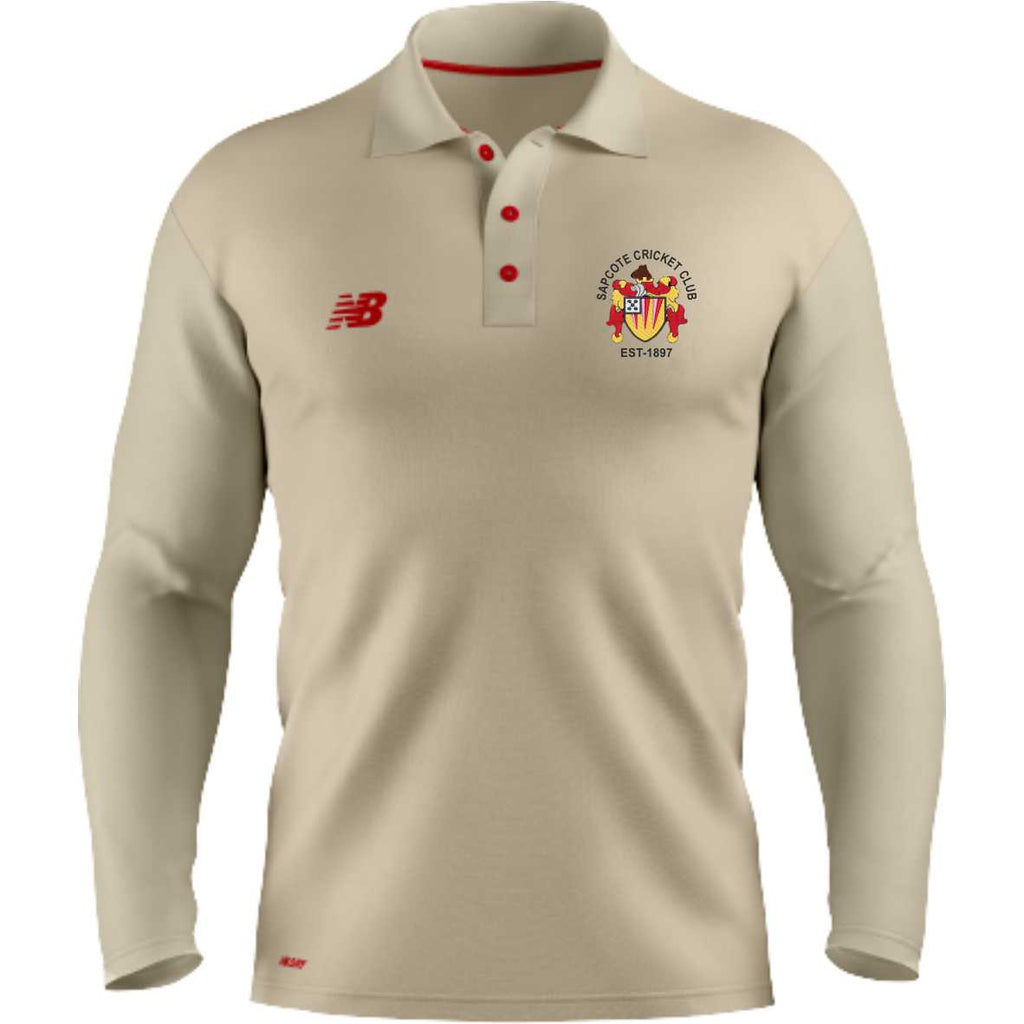 Sapcote CC New Balance LS Cricket Shirt (Angora)