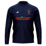 Birkenhead Park Juniors Teamwear Training 1/4 Zip Knitted Midlayer (Navy)