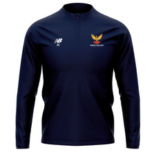 Load image into Gallery viewer, Great Melton CC New Balance Teamwear Slim Fit Training 1/4 Zip Knitted Midlayer (Navy)