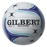 Gilbert Eclipse Netball Matchball (White/Blue)