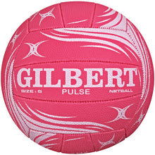 Load image into Gallery viewer, Gilbert Pulse Netball Matchball (Pink/White)