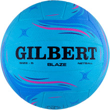 Load image into Gallery viewer, Gilbert Blaze Netball Matchball (Blue)