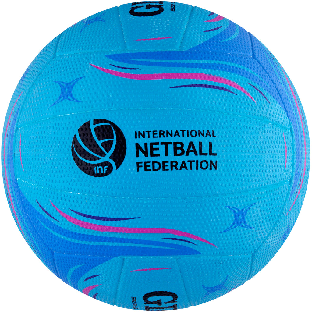 Gilbert Blaze Netball Matchball (Blue)