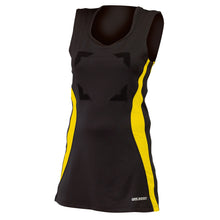 Load image into Gallery viewer, Gilbert Eclipse II Netball Dress (Black/Gold)