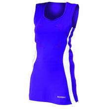 Load image into Gallery viewer, Gilbert Eclipse II Netball Dress (Purple/White)