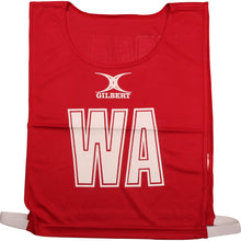 Load image into Gallery viewer, Gilbert Set of 7 Standard Netball Bibs (Red)