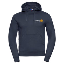 Load image into Gallery viewer, Rotary Club Hooded Sweatshirt (French Navy)