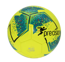 Load image into Gallery viewer, Precision Fusion IMS Training Football (Fluo Yellow/Teal/Cyan/Red)