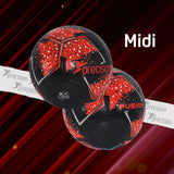 Precision Fusion Midi Size 2 Training Ball (Black/Red/Silver)
