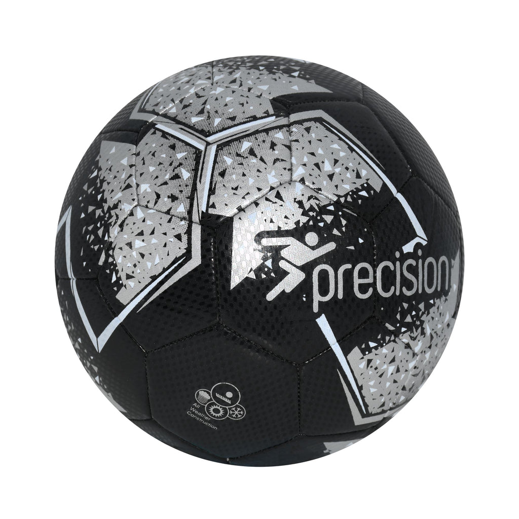 Precision Fusion Midi Size 2 Training Ball (Black/Silver/White)