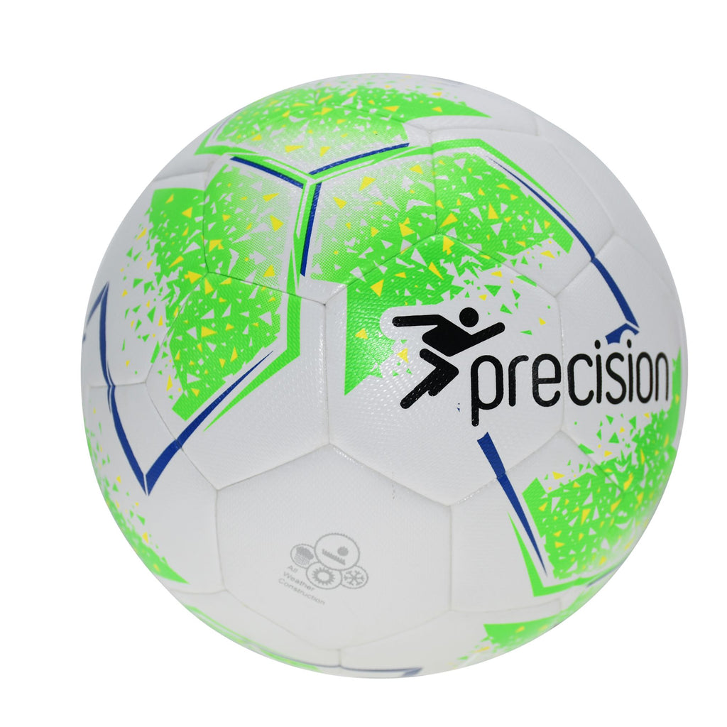 Precision Fusion Sala Futsal Ball (White/Fluo Green/Fluo Yellow/Blue)