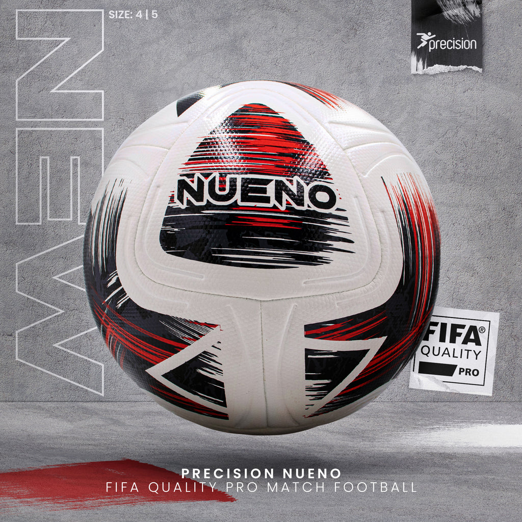 Precision Nueno FIFA Quality Pro Match Football (White/Black/Red)
