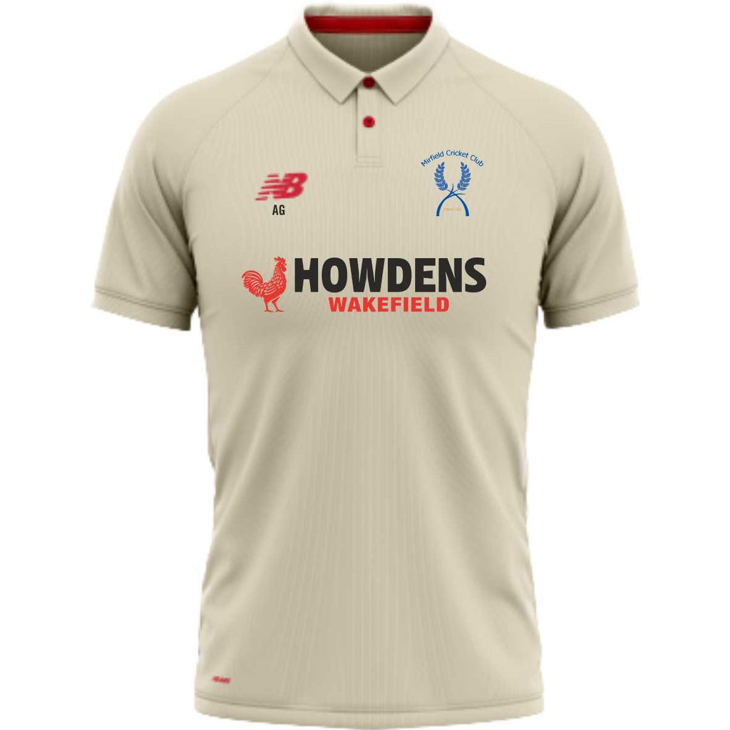 Mirfield CC New Balance SS Cricket Shirt (Angora)